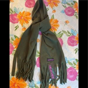 🎁Heather Micro Fleece  Olive Fashion Scarf one Size fits